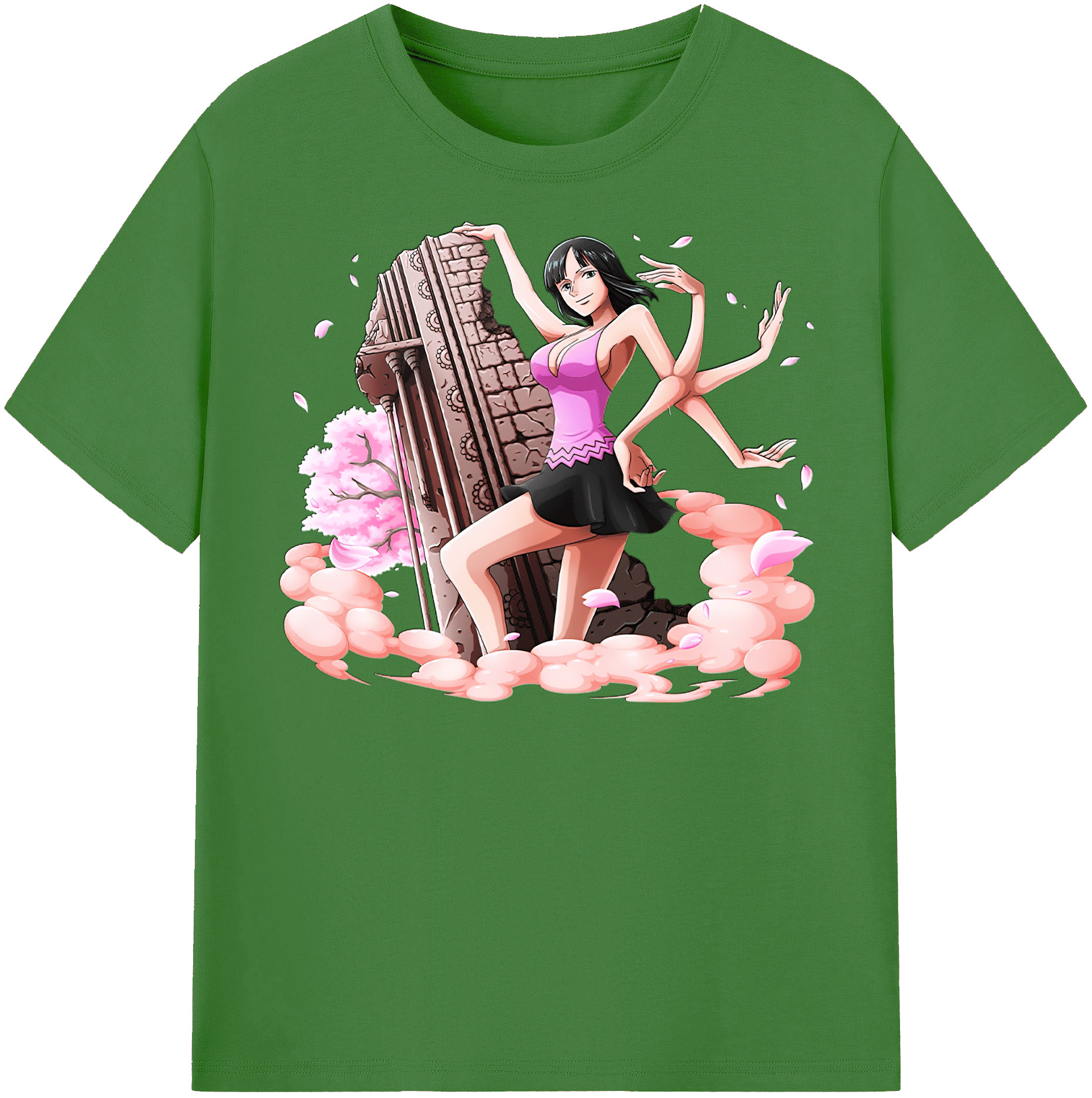 ワンピース ニコ・ロビン ONE PIECE Nico Robin レディースカジュアルプリントTシャツ（綿100％）